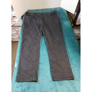 American Eagle Jeans Size 44x32 Mens Black Pants Baggy Mid Rise Slim Straight